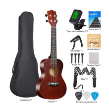 23-Zoll-Akustik-Ukulelen-Set mit Aufbewahrung