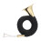 Mini messing Bb jachthoorn, micro Franse hoorn van messing 5