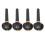 4Pcs Violin Tuning Peg HandCarved Flower Ebony 5