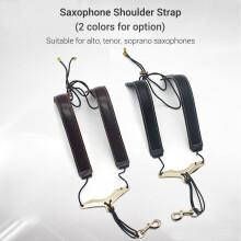 Verstellbarer Saxophon-Schultergurt aus Leder