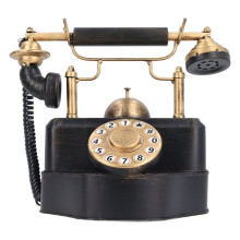 Antikes Telefonmodell aus Eisen, Retro-Vintage, kabelgebunden