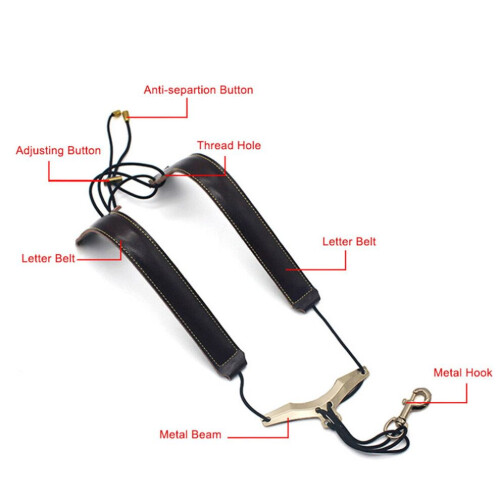 Adjustable Saxophone Shoulder Strap Sax Leather 1