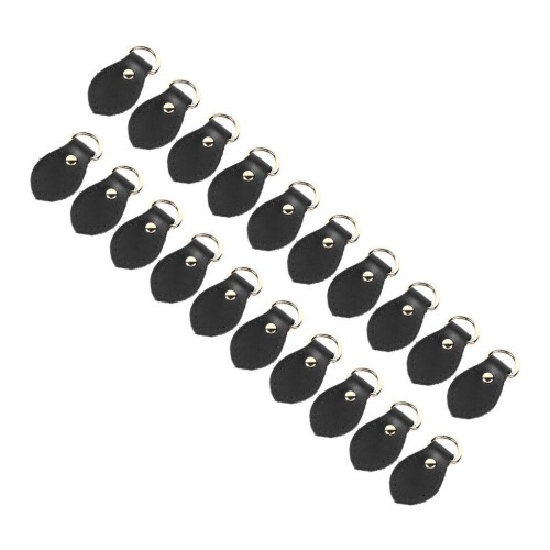 20 Sets Leder-D-Ringe für Handtaschen aus echtem Leder 2