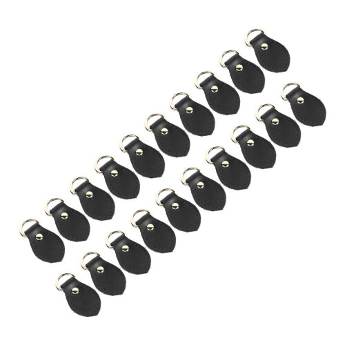 20 Sets Leder-D-Ringe für Handtaschen aus echtem Leder 1