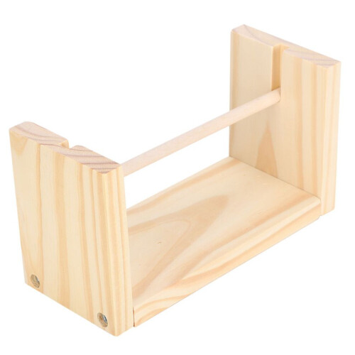 Portacordel de madera artesanal francés 1
