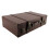 Vintage Leather Suitcase European Style Brown 3