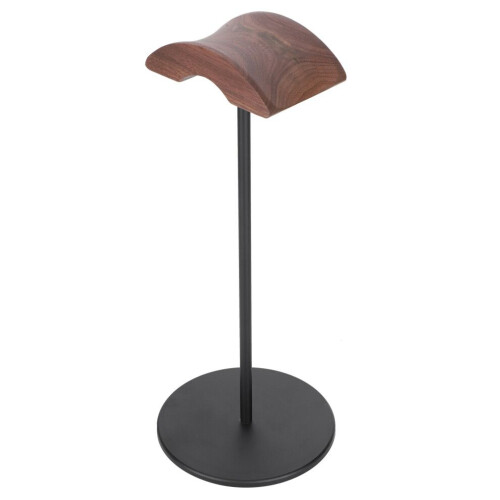 Hörlursstativ i aluminiumlegering, valnöt, hörlurar 2