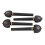 4PCS Fine Tune Peg Black Ebony Pre Punched 4