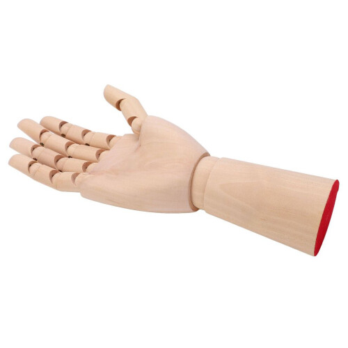 Handmodell aus Holz, flexible Finger, beweglich, langlebig 1