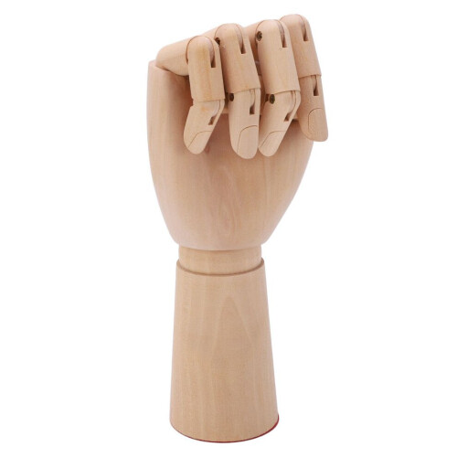 Handmodell aus Holz, flexible Finger, beweglich, langlebig 2