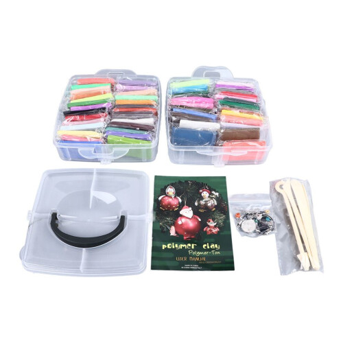 50 Farben Modelliermasse-Set, weiches Licht, sicher, einfach