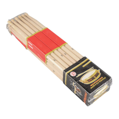 12 pares de baquetas de arce 7A de madera para 2