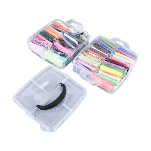 50 Farben Modelliermasse-Set, weiches Licht, sicher, einfach 2