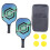 2 raquettes de pickleball en carbone PE durable 1