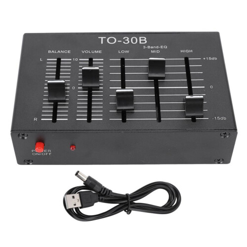 EQ Equalizer Stereo Hoog Medium Laag 3-bands geluid
