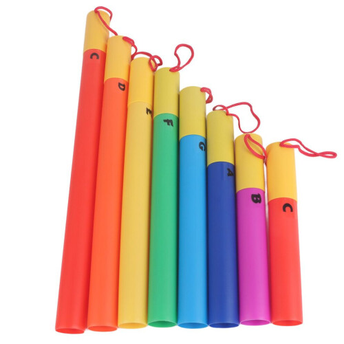 8 st Orff slagverksinstrument plastljudrör