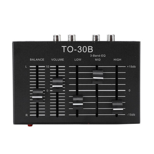 EQ Equalizer Stereo Hoog Medium Laag 3-bands geluid 2