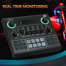 V9 Live-Soundkarte BT-Begleit-Audiomixer