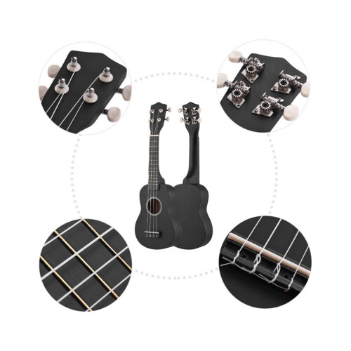 Ukulélé soprano acoustique coloré de 21 pouces 1