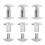 200 Sets Book Binding Screw Uniform Coating Curved 5