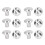 200 Sets Book Binding Screw Uniform Coating Curved 3