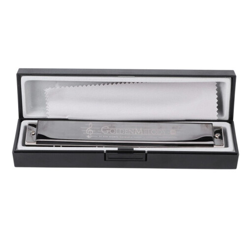 24 Hole Tremolo Harmonica C Key Wind Musical 2
