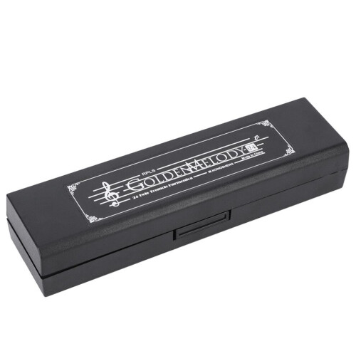24 Hole Tremolo Harmonica C Key Wind Musical 1