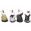 Model Chef Statue Figurines Set Kitchen Decor with 4