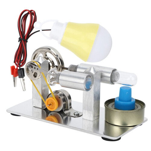 Miniatuur stoommachine model fysiek experimenteel 2