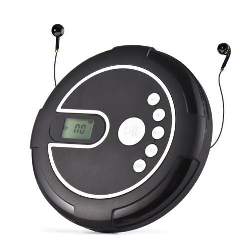 CD-speler met bedrade hoofdtelefoon en Bluetooth-functionaliteit