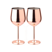 Taças de vinho de cobre com retenção de temperatura, taças de vinho duráveis de aço inoxidável para celebrações internas e externas,