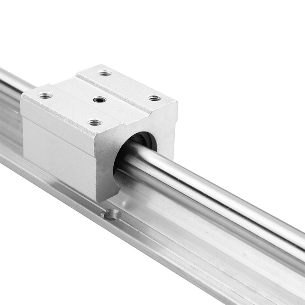 2Pcs Sbr12-400Mm Linear Slide Rail 12Mm Shaft & 4Pcs Sbr12uu Block 6941362855690