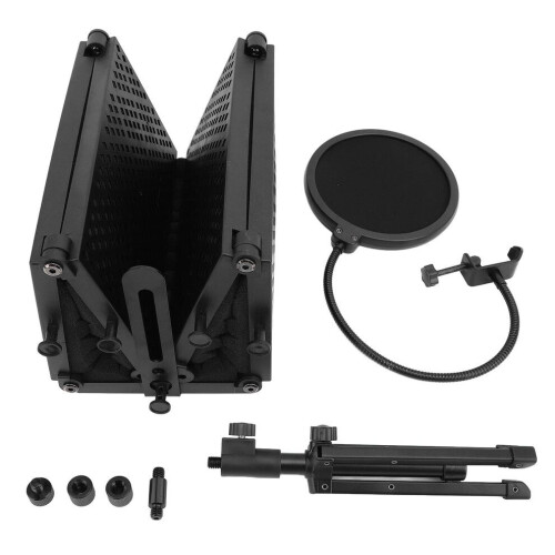Microphone Isolation Shield Foldable Adjustable