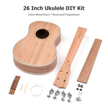 26-Zoll-Ukulele-DIY-Kit, Tenor-Ukulele, 4-saitig