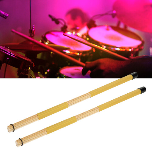 Yellow Bamboo Drumsticks - Durable Maple Construction Easy to Carry