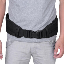 Nylon Military Duty Belt with Molle Loops Padded & Adjustable 30-42 Inch