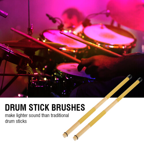 Yellow Bamboo Drumsticks - Durable Maple Construction Easy to Carry 2