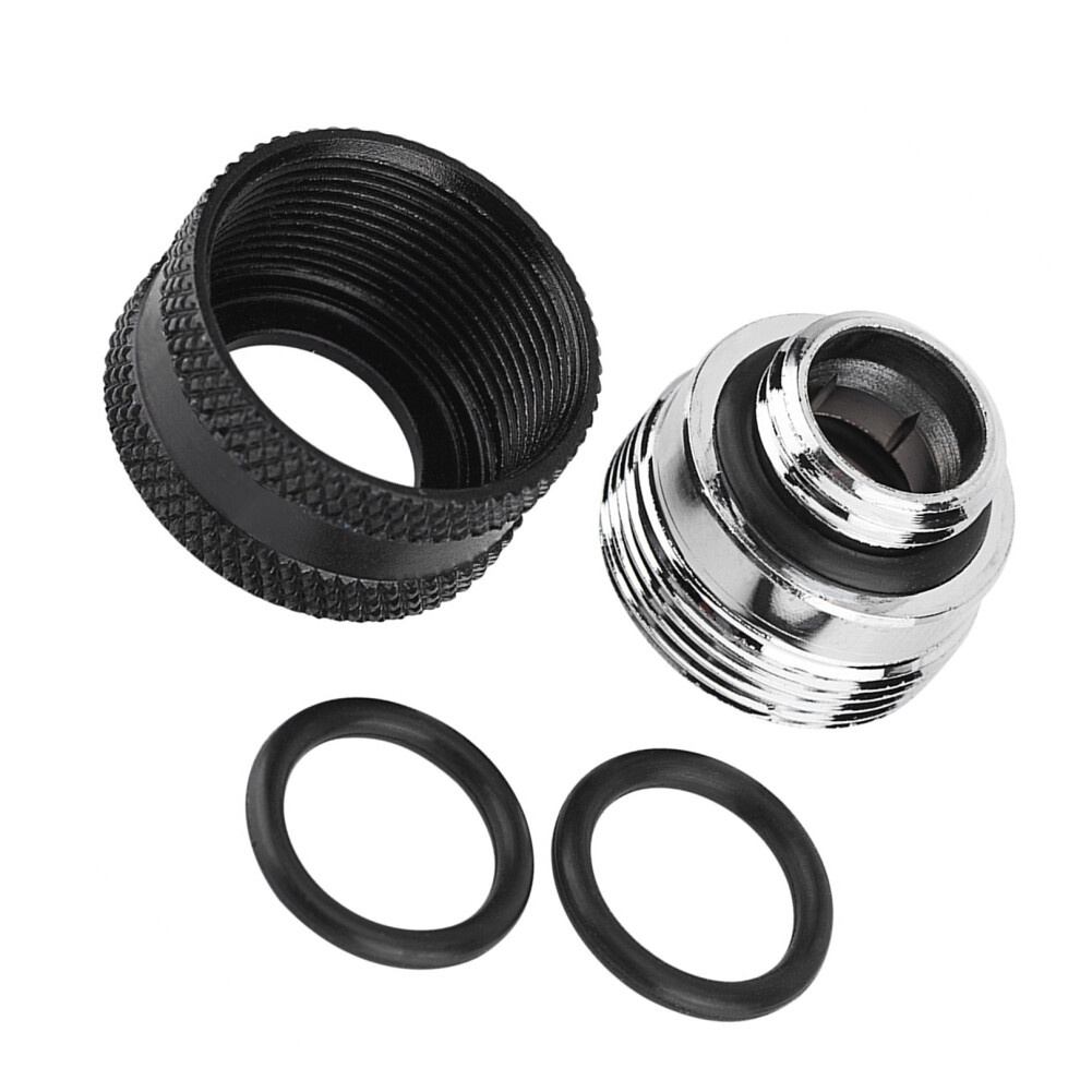 4 Pack 14Mm Od Black Compression Fittings For Rigid Acrylic Tube 8741362856059