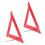 2 Pezzi Triangolo Sicurezza Riflettente Pieghevole Rosso Veicoli 9