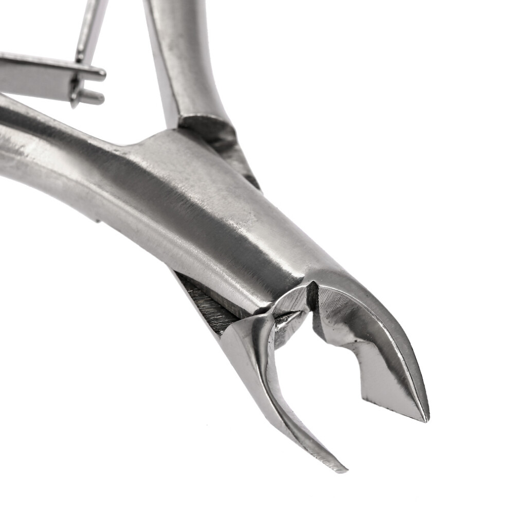 Stainless Steel Rose Red Nail Cuticle Nipper 9cm Dead Skin Scissor
