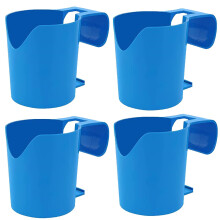Hanging Pool Cup Holder 4Piece Set For Above Ground Pools And Hot Tubs Fits 2Inch Round Bar