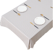 PVC Table Cloth for Rectangular Table Wipe Clean Waterproof Cover, Spill Proof Stain Resistant Vinyl Table Mat for Dining Kitchen Party Outdoor Picnic