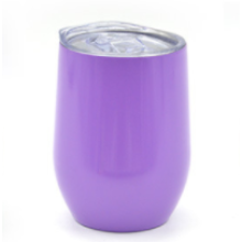 Taça de vinho sem haste, elegante e com isolamento a vácuo de 350ml, perfeita para presentes personalizados. Possui parede dupla e bocal