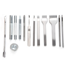 42pcs Leather Craft Tool Kit for Stitching Grooving Sewing & More