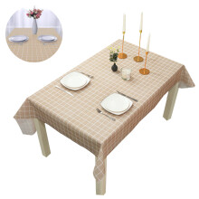 Durable Pvc Table Cover, Non Slip Heat Resistant Waterproof Oil-Proof Spill-Proof Stain-Resistant Indoor and Outdoor Use Plastic Table Cloth, Easy Car