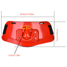 Adjustable Boat Rock Fishing Rod Belt with 90 Rod Holder, Red