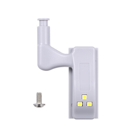 LED Sensor Hinge Light Lamp for Kitchen Cabinet Wardrobe White 75*50*30mm 2