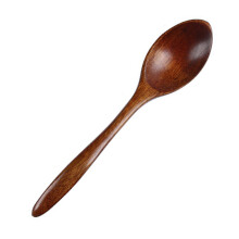 Colheres de madeira para uso na cozinha, colheres de sopa de madeira com design em favo de mel, bordas lisas, utensílio para mexer café e outras