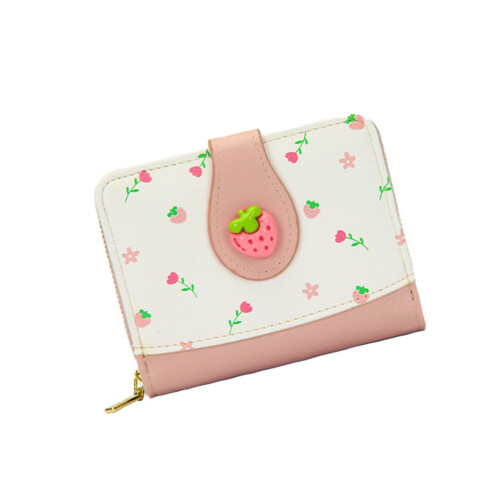 Kompakte Geldbörsen, Kartenhalter, Damen-Geldbörse,-Rosa