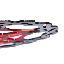 Cycling Bremsscheibe 160mm 6-Bolt Floating Mountainbike-Bremsscheibe Rot Fahrradteil